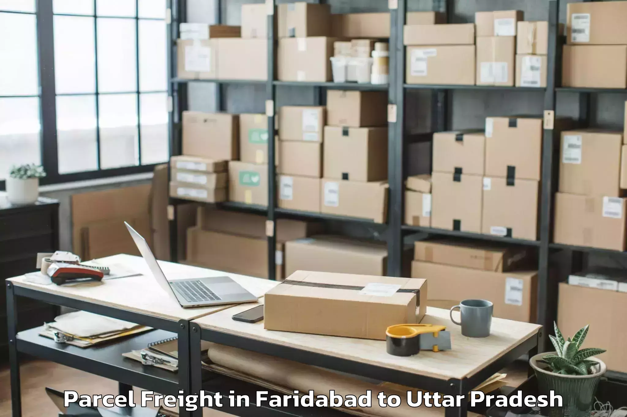 Top Faridabad to Jalaun Parcel Freight Available